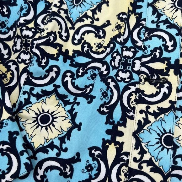 Chico's Blue/Yellow Metal Button Jacket XL - Picture 4 of 4